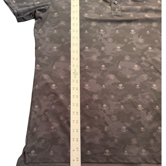 G/Fore Men's‎ Icon Camo Golf Polo Onyx Skull Print embroidered logo  size  Large - Picture 5 of 7